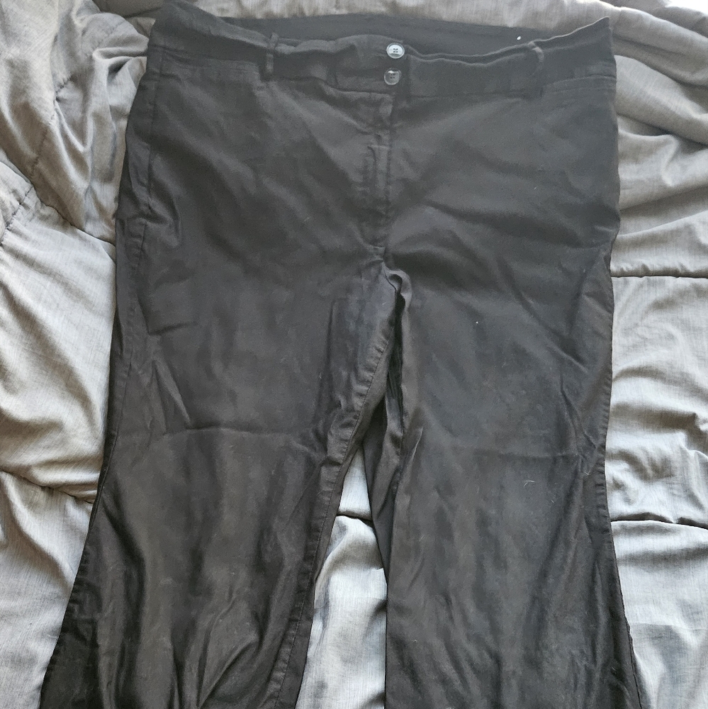 Lane Bryant Black Dress Pants Size 24S